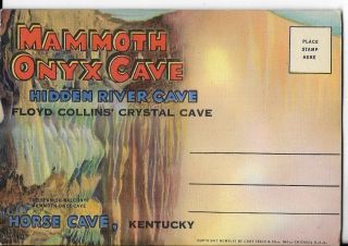 Mammoth Onyx Cave,  Kentucky Postcard Book