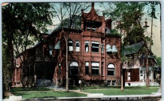 Saratoga Springs,  York Ny Saratoga Club Ca 1910s Postcard