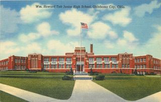 Oklahoma City Oklahoma William Howard Taft Junior High School American Flag 1940