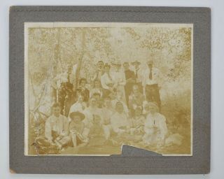 Antique Photo 1906 Group Photo All Identified Named Faded Bc Canada Z3