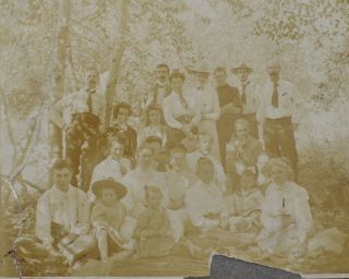 Antique Photo 1906 Group Photo All Identified Named Faded BC Canada Z3 2
