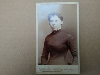 Cdv Victorian Photograph Of A Lady By Debenham & Gabell Of Regent St London