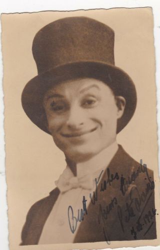 Unusual Weird Old Vintage Photo Man Top Hat Signed 1920s F2