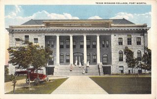 Texas Postcard Ft.  Fort Worth Texas Womans College