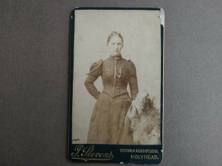 Cdv Victorian Photograph Of A Lady By Stevens Of Holyhead