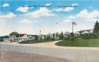 East Liverpool Ohio Lincoln Hwy Tourist Court Private Shower Just Like Home 1953