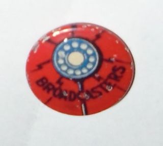 Vintage Broadcasters Pin Radio Premium Pinback Button