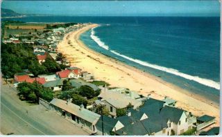 Malibu,  California Ca " Beach Colony " Homes Of The Stars C1960s Postcard