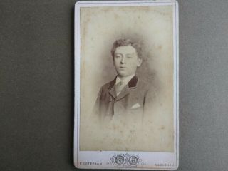 Cdv Victorian Photograph Of A Young Man By F E Stephan Glauchau