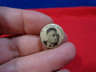 Fdr Pin Franklin D.  Roosevelt Pinback Photo Campaign Button