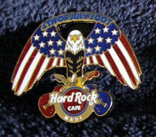 Hard Rock Cafe Pin - Limited Edition 100 - Maui 4th Of July 2007 Eagle