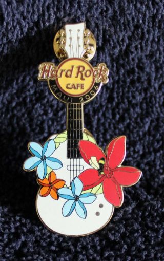 Hard Rock Cafe Pin - Limited Edition 300 - Maui 2006 - Spring Break Guitar