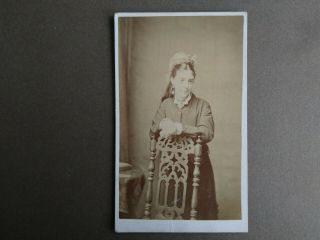Cdv Victorian Photograph Of A Lady By James Briddon The Isle Of Wight