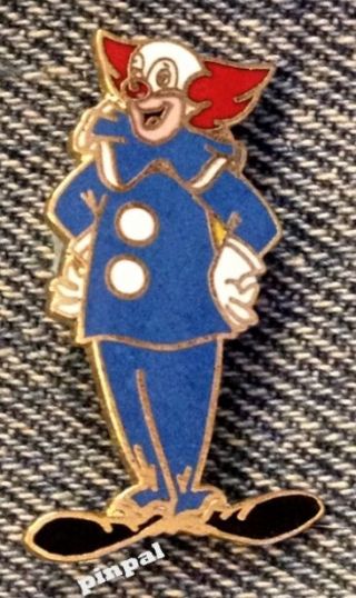 Bozo The Clown Brooch Lapel Pin Vintage Cloisonne Cartoon Nos Old Stock