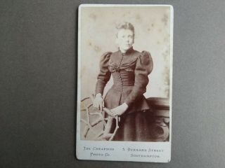 Cdv Victorian Photograph Of A Lady By The Cheapside Photo Co Of Southampton