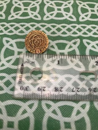 Vintage Lutheran Sunday School 1/10th 10k Gold Filled Pin