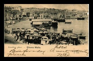 Dr Jim Stamps Landing Place Sliema Malta View Postcard