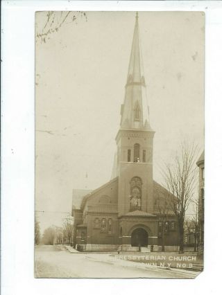 Watertown Ny York Rppc Postcard Presbyterian Church Posted 1910