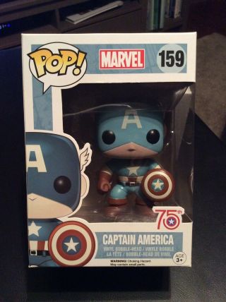 Funko Pop Marvel Captain America Sepia Tone 75th Anniversary Amazon Excl 159