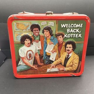 Vintage 1977 Welcome Back Kotter Aladdin Metal Lunchbox