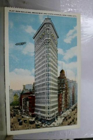 York Ny Nyc Flat Iron Building Postcard Old Vintage Card View Standard Post