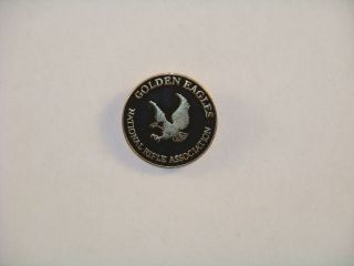 Nra National Rifle Association Golden Eagles Insignia Lapel Or Hat Pinback Pin