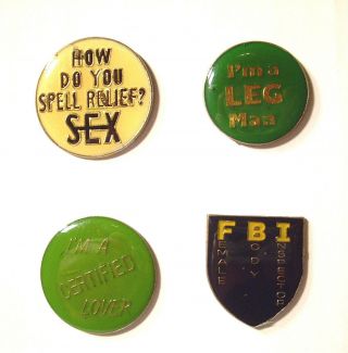 Vintage Sayings Pins From The 80 