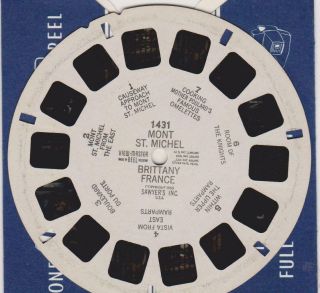 Viewmaster Reel: 1431 Mont St.  Michel Brittany France
