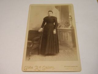 A Cabinet Photo Of A Tightly Corseted Victorian Lady