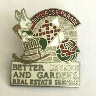 101st Rose Parade,  Better Homes And Gardens.  Real Estate Service,  Lapel Pin