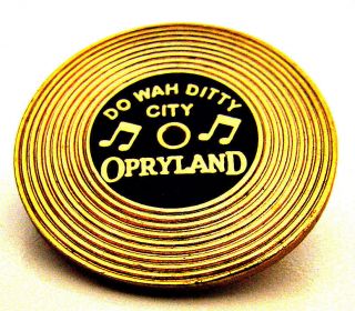 ⫸ 280 Pin - Rare Opryland Do Wah Ditty City Nashville Tn Record Lapel Tennessee
