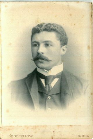 1890s Cabinet Photograph By Goodfellow Of London Portrait Of A Man