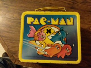 Vintage 1980 Bally Midway Pac - Man Aladdin Lunchbox - No Thermos -