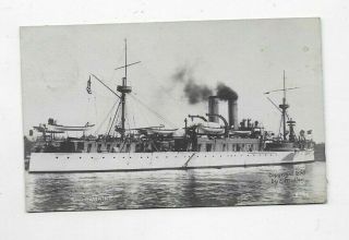 1906 Photo Postcard Us Navy Ship Uss Maine Acr - 1 R375