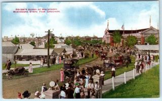 Minnesota State Fair Grounds,  Mn Seventy Acres Of Farm Machinery 1910s Postcard