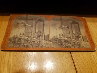 Vintage Stereoscope View Card 8407 Private Room Of The Cabinet White House