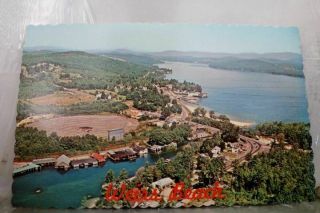 Hampshire Nh Weirs Beach Lake Winnipesaukee Postcard Old Vintage Card View