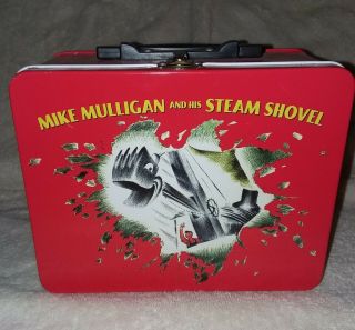 Rare Mike Mulligan And His Steam Shovel Lunch Box Tin Vintage 1999 Schylling Euc