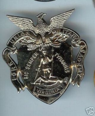 Old Cap Badge Fork Union Military Academy Virginia Pin