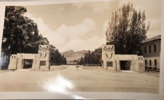 Vintage 1930’s B & W Pic Schofield Army Barracks Entrances Honolulu Hawaii 2