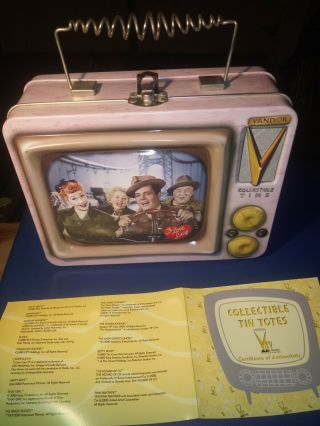 I Love Lucy Vintage Lunchbox Vandor Collectible Tins