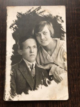 1930 Young Men And Woman,  Fashion,  Real Russian Photo Ussr