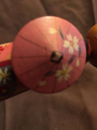 Antique Vintage Japanese/Oriental/Asian Bobble Head/Nodder Girl Doll 5