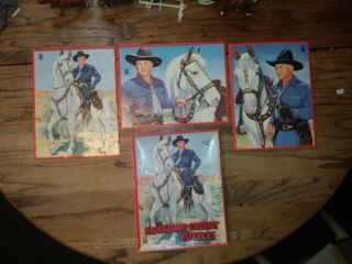 Vintage 1950 Hopalong Cassidy Official Puzzles Set Of 3 4025