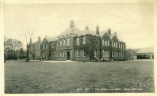- County High School For Girls - Old Postcard View