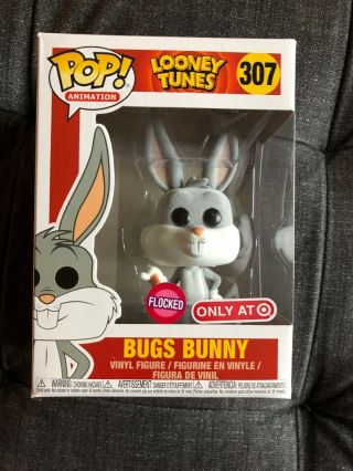 Funko Pop Flocked Bugs Bunny Target Exclusive 307 Looney Tunes Box Damage