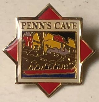 Penn ' s Cave Travel Souvenir Lapel Hat Pin Pinback Gregg Centre Pennsylvania 4