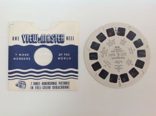 1no Vintage Sawyers 3d Viewmaster Reel 2040 Lugano And Vicinity Switzerland