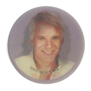 Vintage All Of Me Steve Martin Lily Tomlin Movie Promo Pinback Flasher Button