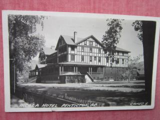 Incola Hotel,  Penticton,  B.  C.  Vintage B&w R.  P.  Postcard 1951